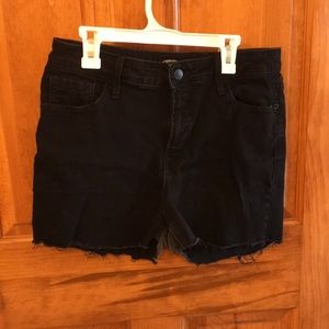 Black high waisted shorts